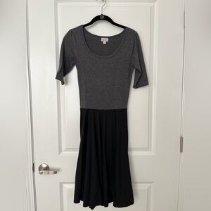 Charcoal and Black LuLaRoe Nicole dress